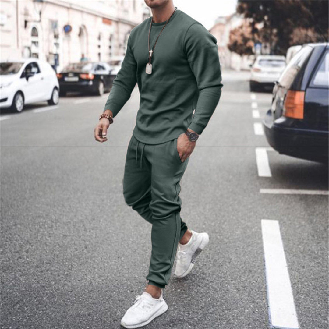 Sweatshirt und Jogger Set | Casual | Trainingsanzug | Zweiteiliges Set | Herrenbekleidung-HauteBerlin