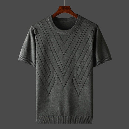 T-Shirt | Kaschmir | Lockere Passform | Rundhalsausschnitt T-Shirt | T-Shirts für Herren-HauteBerlin
