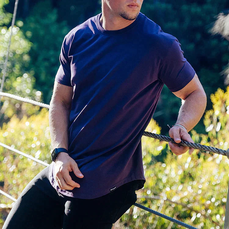 T-Shirt | Kurzarm | Rundhalsausschnitt | Slim-Fit-T-Shirts | Herren-T-Shirts-HauteBerlin