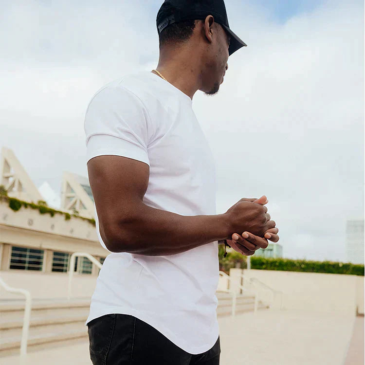 T-Shirt | Kurzarm | Rundhalsausschnitt | Slim-Fit-T-Shirts | Herren-T-Shirts-HauteBerlin