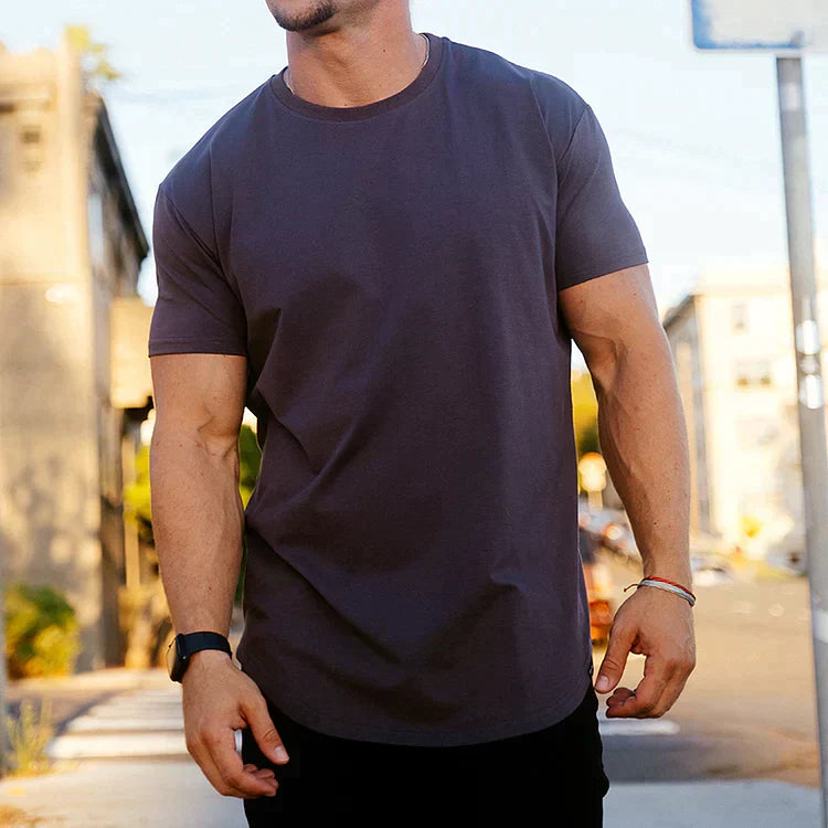 T-Shirt | Kurzarm | Rundhalsausschnitt | Slim-Fit-T-Shirts | Herren-T-Shirts-HauteBerlin