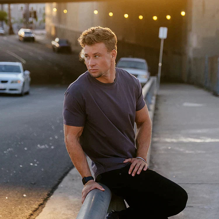 T-Shirt | Kurzarm | Rundhalsausschnitt | Slim-Fit-T-Shirts | Herren-T-Shirts-HauteBerlin