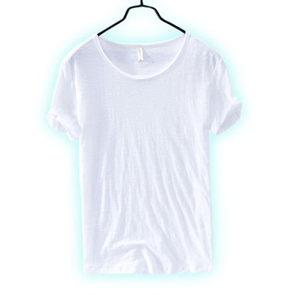 T-Shirt – leicht – mit kurzen Ärmeln – Rundhalsausschnitt – Herrenbekleidung-HauteBerlin