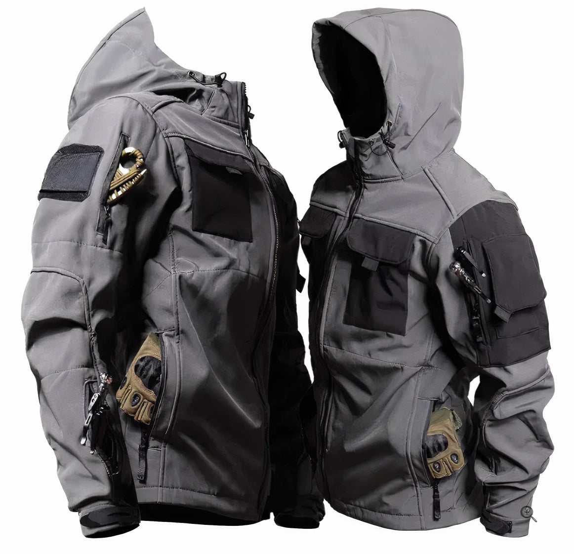 Taktische Jacke | Kapuze | Wasserdicht | Outdoorjacken | Herrenjacken-HauteBerlin