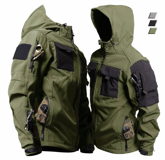 Taktische Jacke | Kapuze | Wasserdicht | Outdoorjacken | Herrenjacken-HauteBerlin