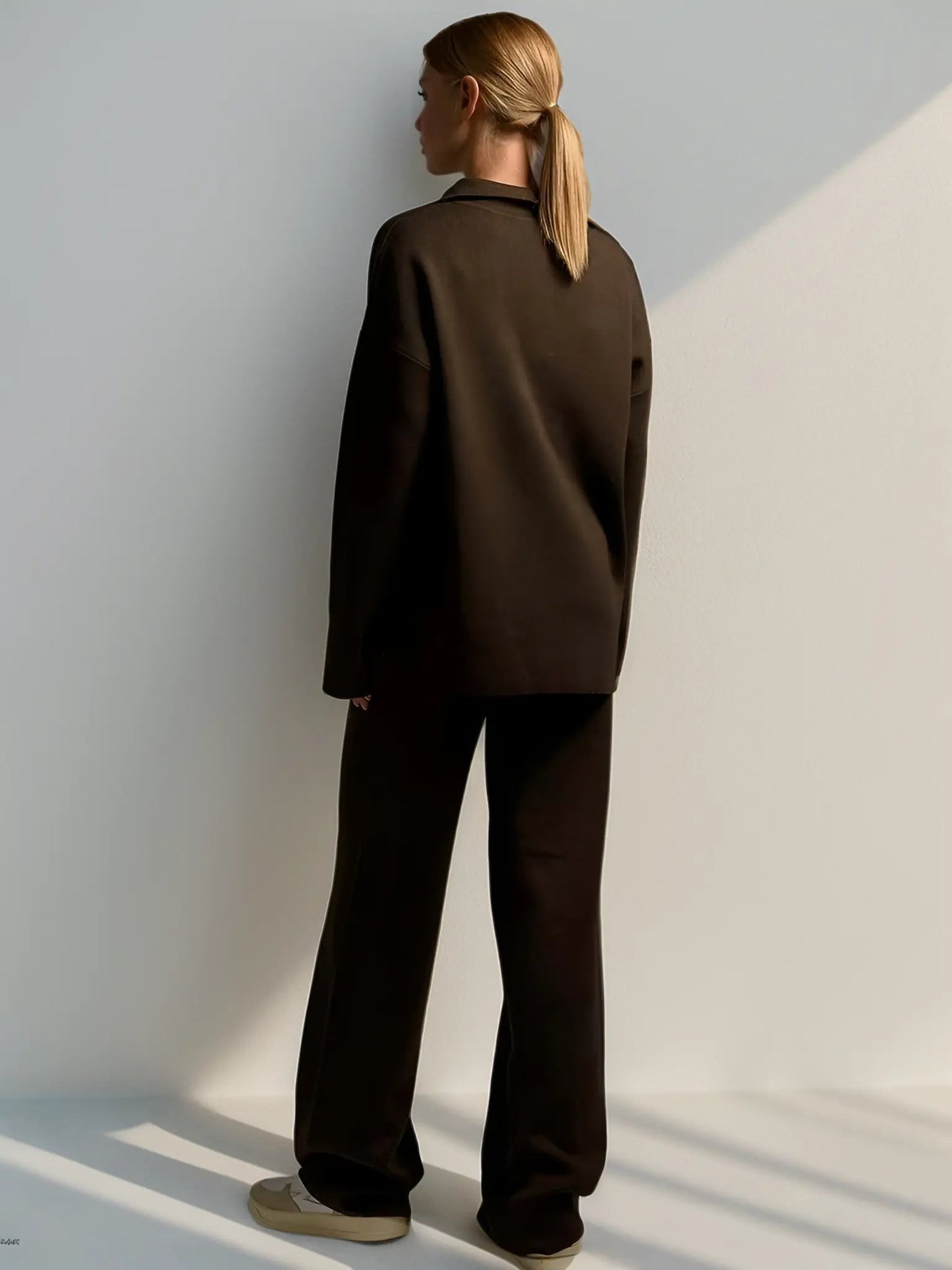 Loungewear-Set | Zweiteilig | Lockere Passform | Strick-Set | Loungewear-Set für Damen