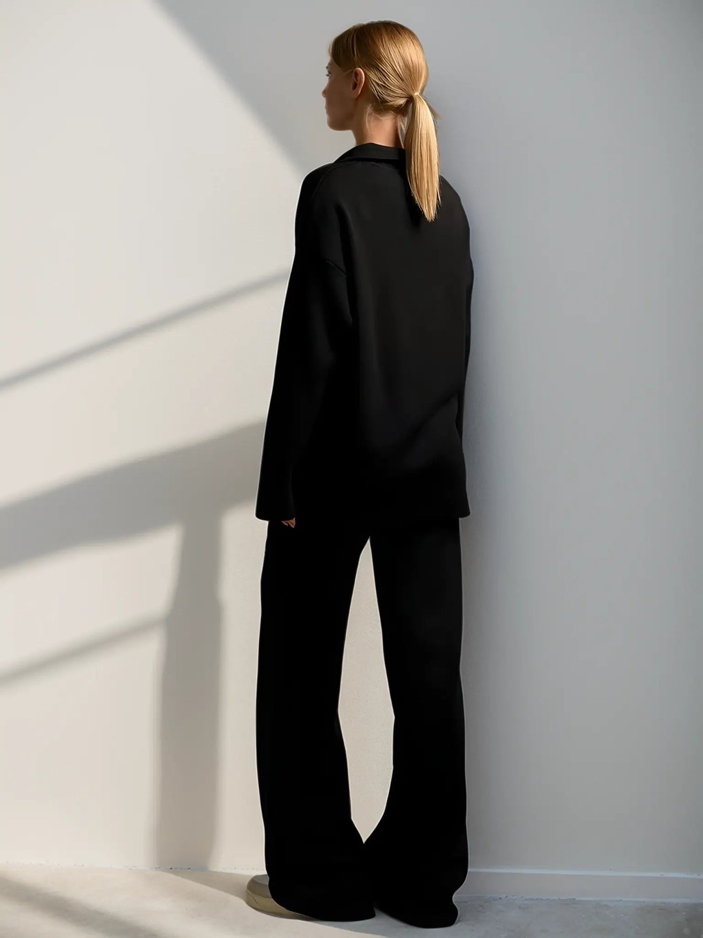 Loungewear-Set | Zweiteilig | Lockere Passform | Strick-Set | Loungewear-Set für Damen