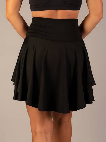 Tennisrock – Sportrock für Damen mit hoher Taille und integrierten Shorts-HauteBerlin