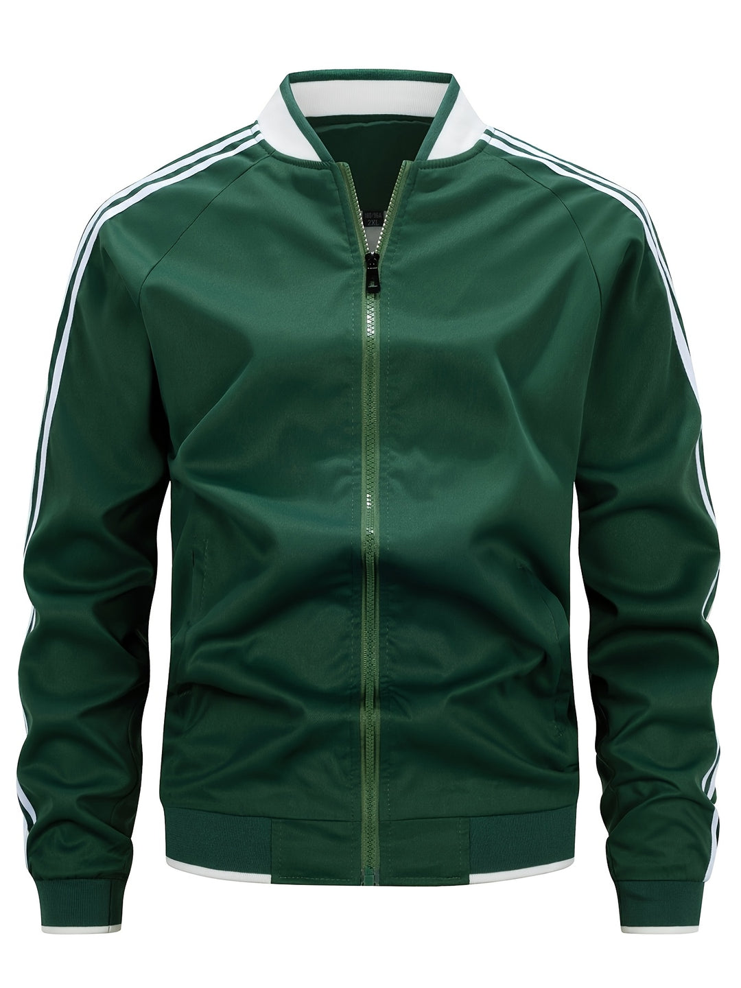 Trainingsjacke - Zip-Up - Gestreift - Sportjacke - Herrenbekleidung-HauteBerlin