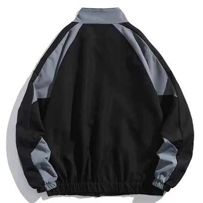 Trainingsjacke – mit Reißverschluss – Oversized – Windjacke – Herrenjacke-HauteBerlin