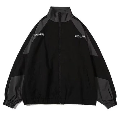 Trainingsjacke – mit Reißverschluss – Oversized – Windjacke – Herrenjacke-HauteBerlin