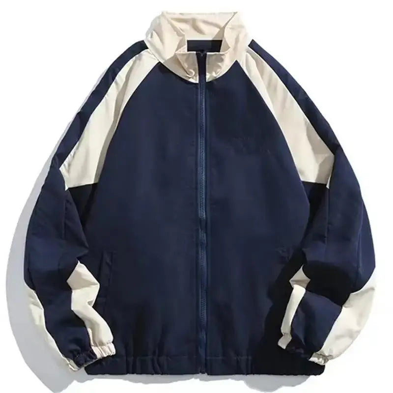 Trainingsjacke – mit Reißverschluss – Oversized – Windjacke – Herrenjacke-HauteBerlin