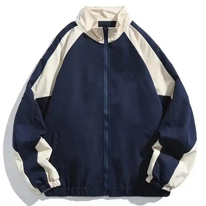 Trainingsjacke – mit Reißverschluss – Oversized – Windjacke – Herrenjacke-HauteBerlin