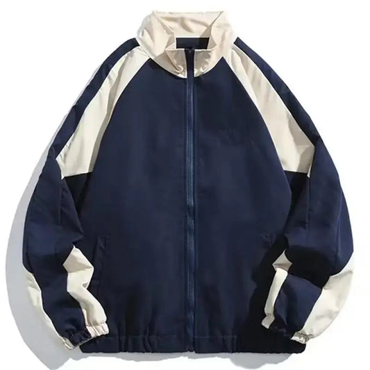 Trainingsjacke – mit Reißverschluss – Oversized – Windjacke – Herrenjacke-HauteBerlin