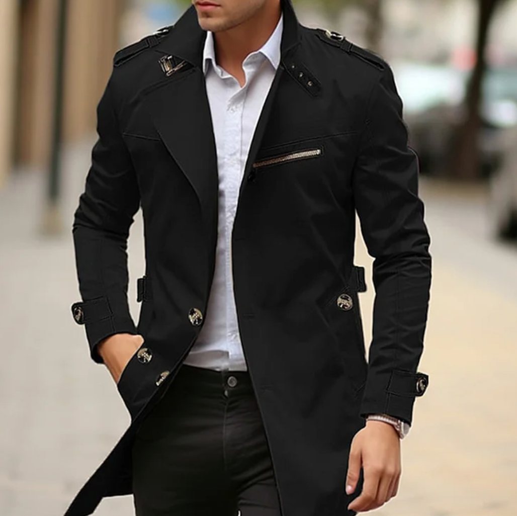 Trenchcoat | Klassisch | Slim Fit | Frühling Jacke | Herrenjacke-HauteBerlin