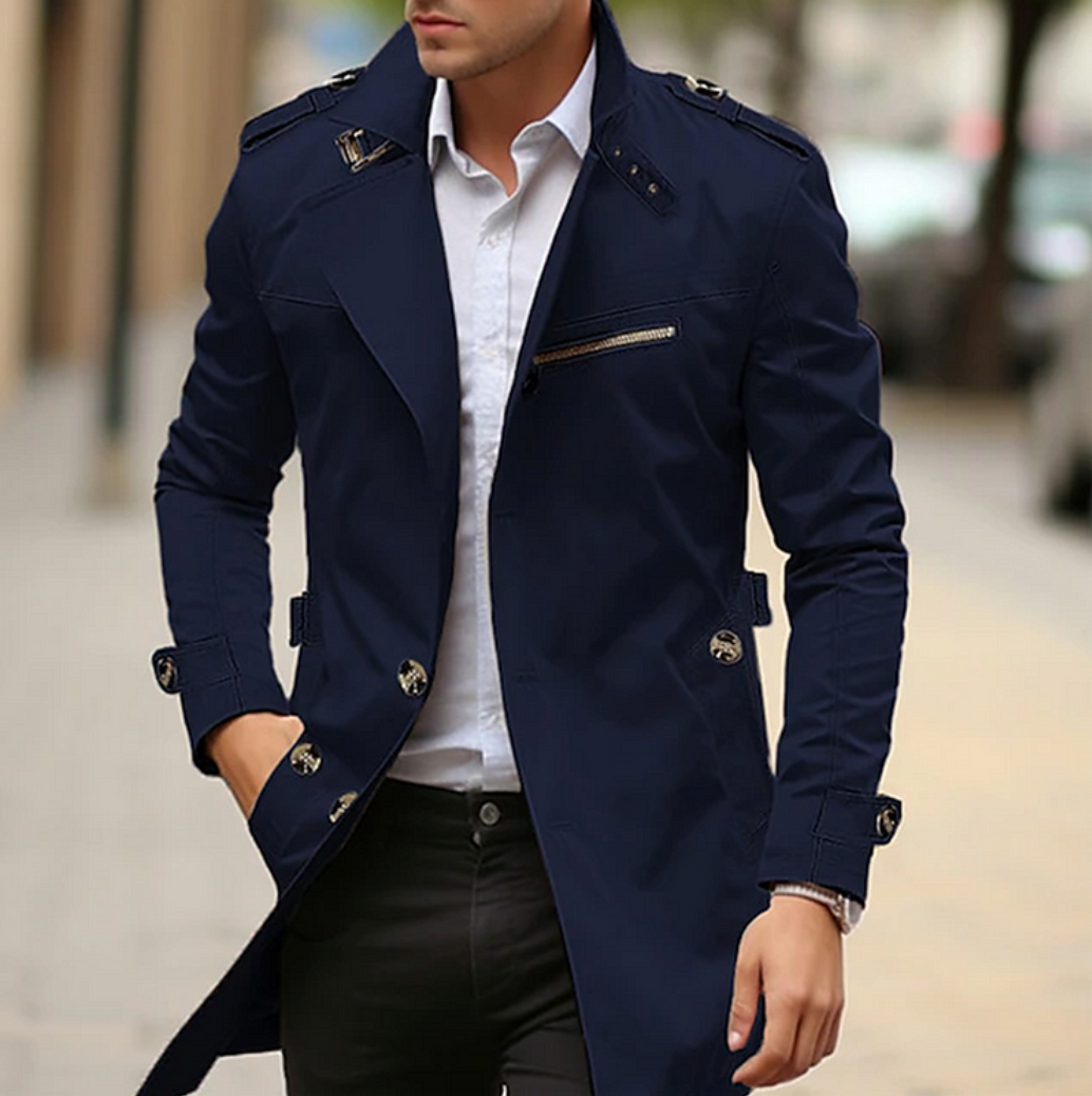 Trenchcoat | Klassisch | Slim Fit | Frühling Jacke | Herrenjacke-HauteBerlin