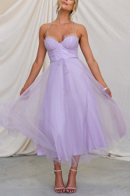 Tüllkleid | Ärmellos | Midi | Korsettkleid | Cocktailkleid-HauteBerlin