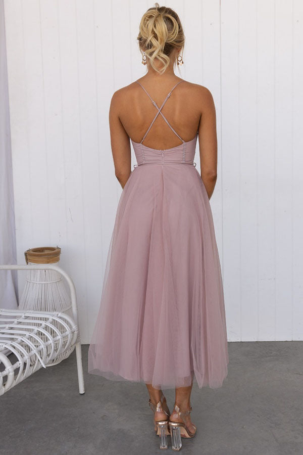 Tüllkleid | Ärmellos | Midi | Korsettkleid | Cocktailkleid-HauteBerlin