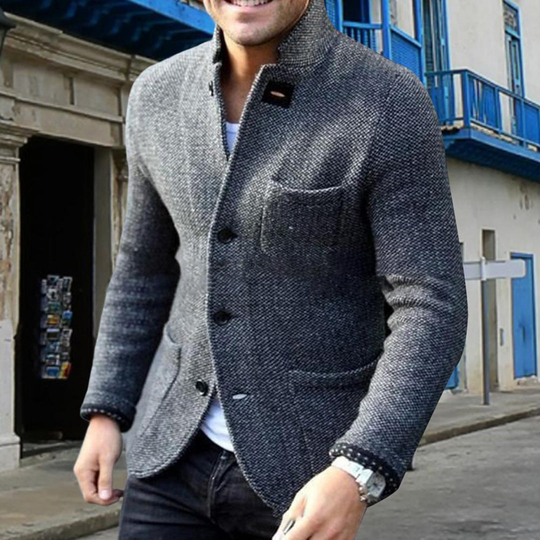 Tweedjacke – Einreihig – Taschen – Blazerjacke – Herrenjacke-HauteBerlin