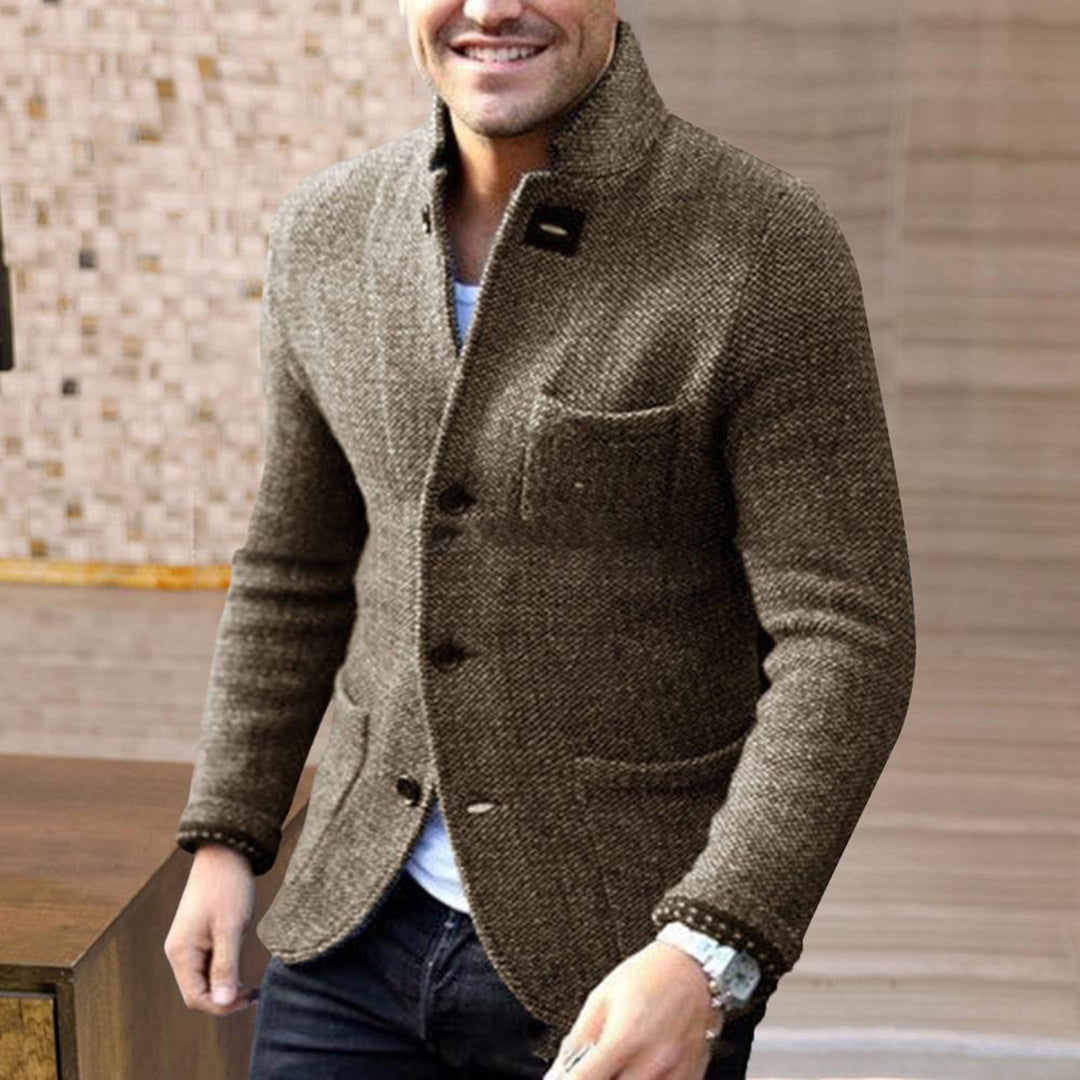 Tweedjacke – Einreihig – Taschen – Blazerjacke – Herrenjacke-HauteBerlin