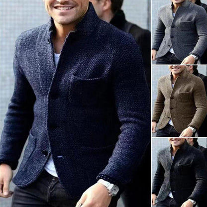 Tweedjacke – Einreihig – Taschen – Blazerjacke – Herrenjacke-HauteBerlin
