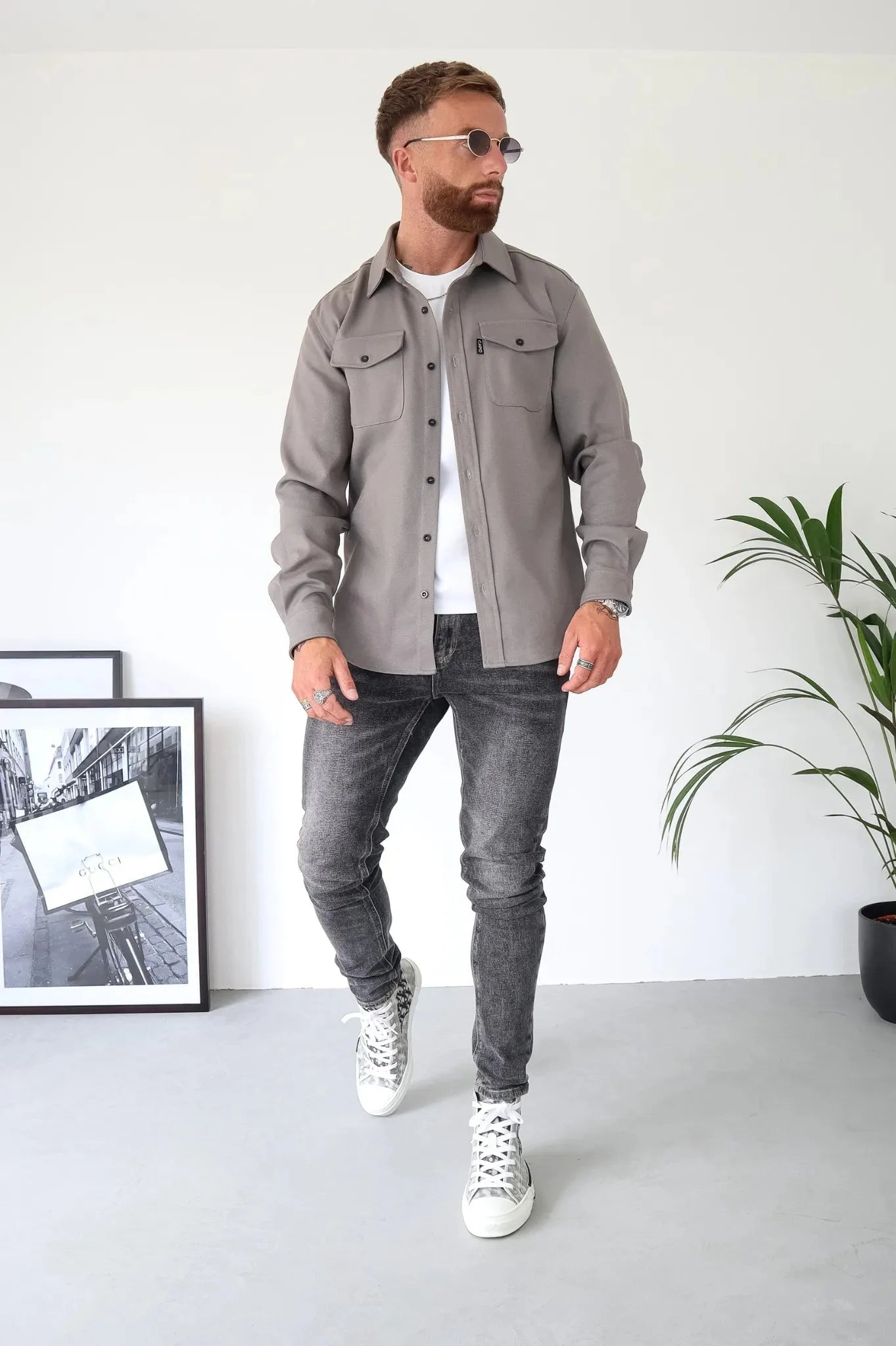 Überhemd | Brusttaschen | Button-Up | Hemdjacke | Herrenbekleidung-HauteBerlin