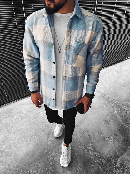 Überhemd | Plaid | Button-Up | Hemdjacke | Herrenbekleidung-HauteBerlin