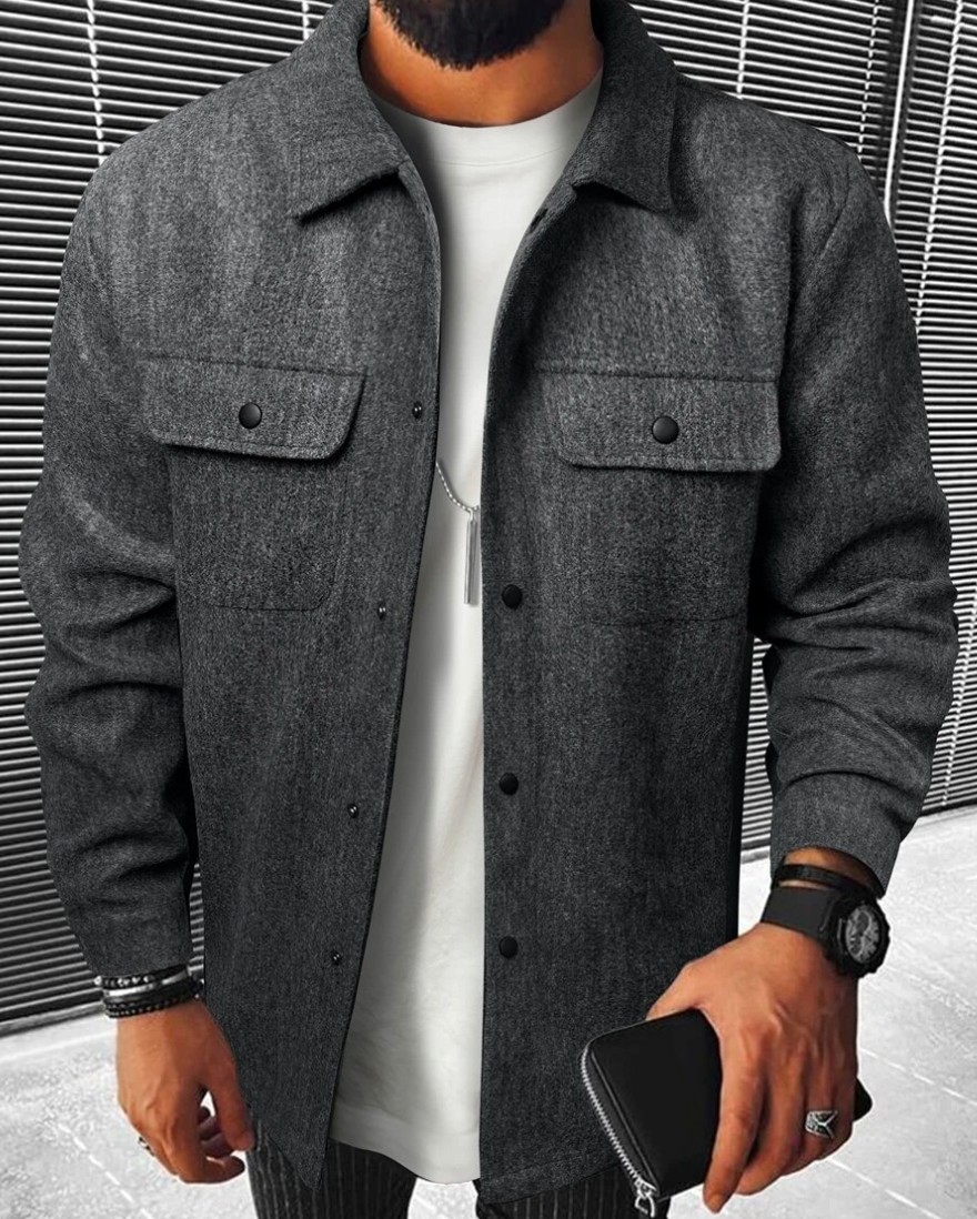 Überhemd | Warm | Button-Up | Hemdjacke | Herrenhemden-HauteBerlin