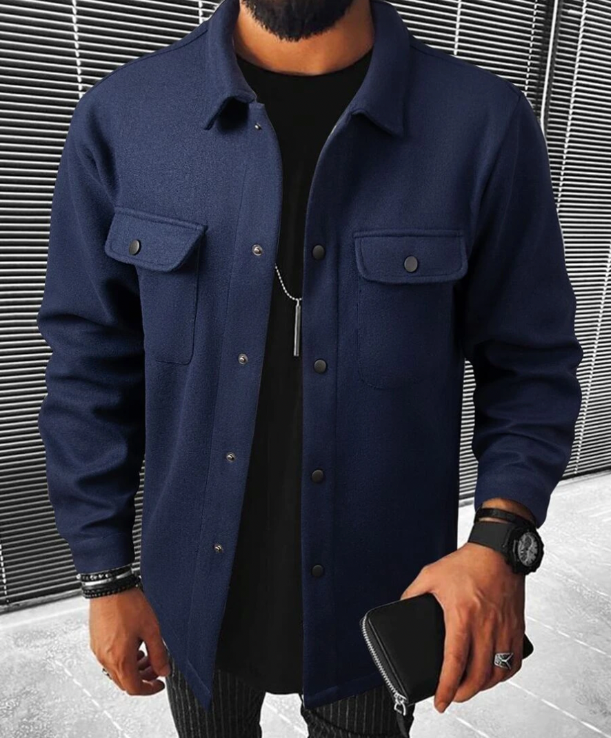 Überhemd | Warm | Button-Up | Hemdjacke | Herrenhemden-HauteBerlin