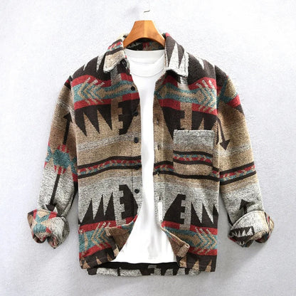 Vintage-Jacke – bedruckt – Overshirt-Jacke – Herrenjacke-HauteBerlin