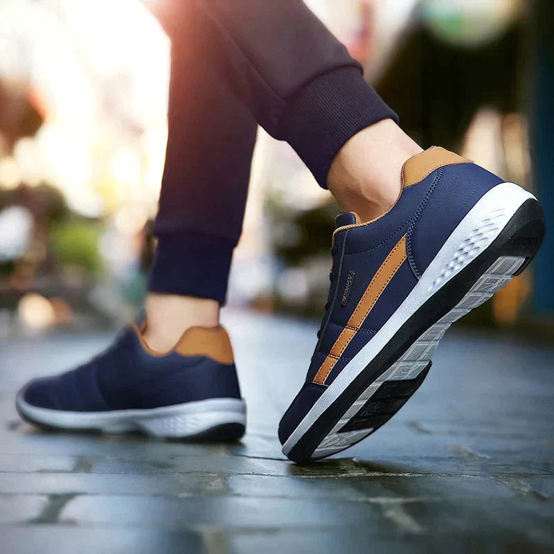 Walking-Schuhe – Schnürschuhe – Orthopädisch – Herren-Sneaker – Turnschuhe-HauteBerlin