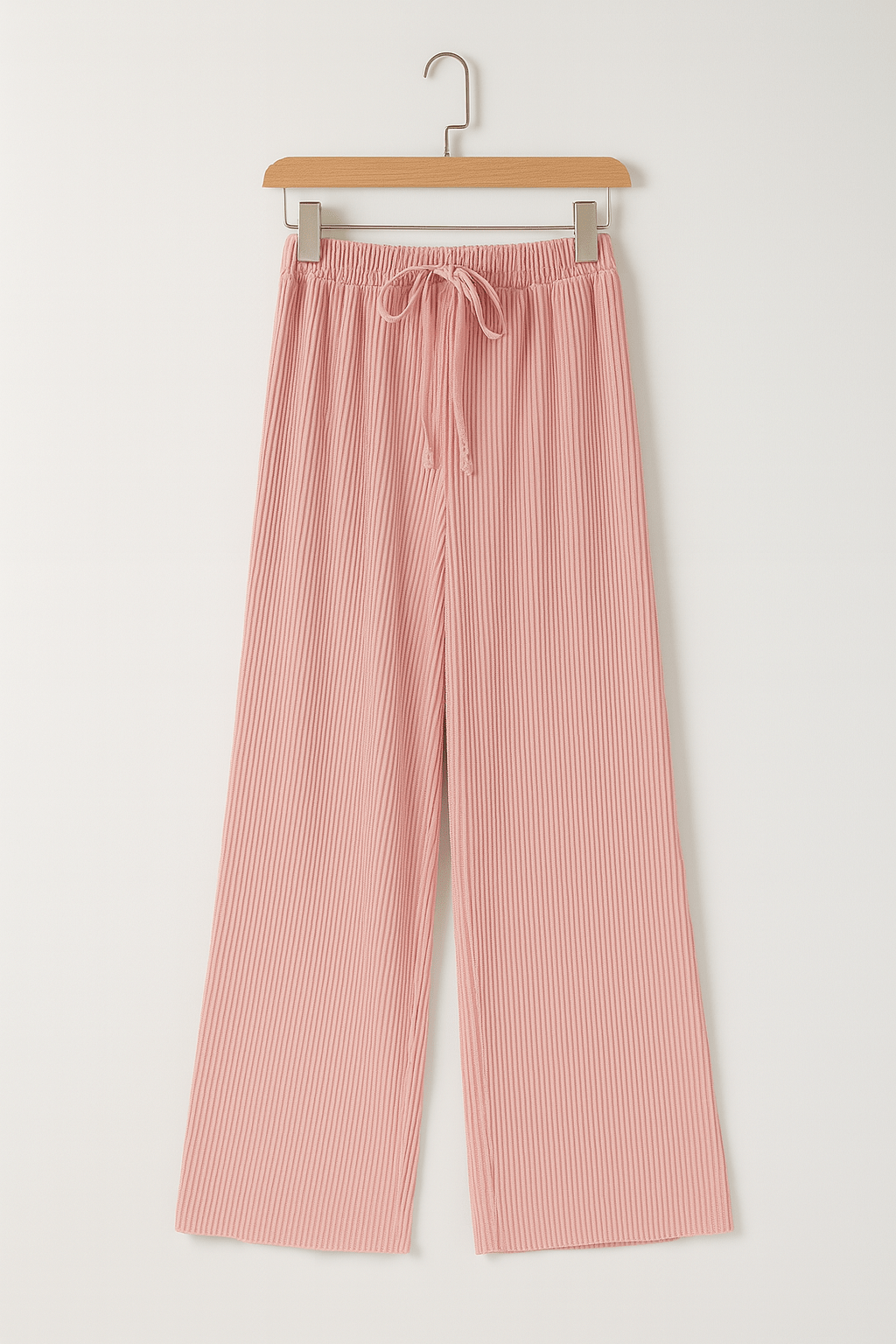 Weite Hosen | Kordelzug | Elastischer Bund | Gerippte Hosen | Damenhosen-HauteBerlin