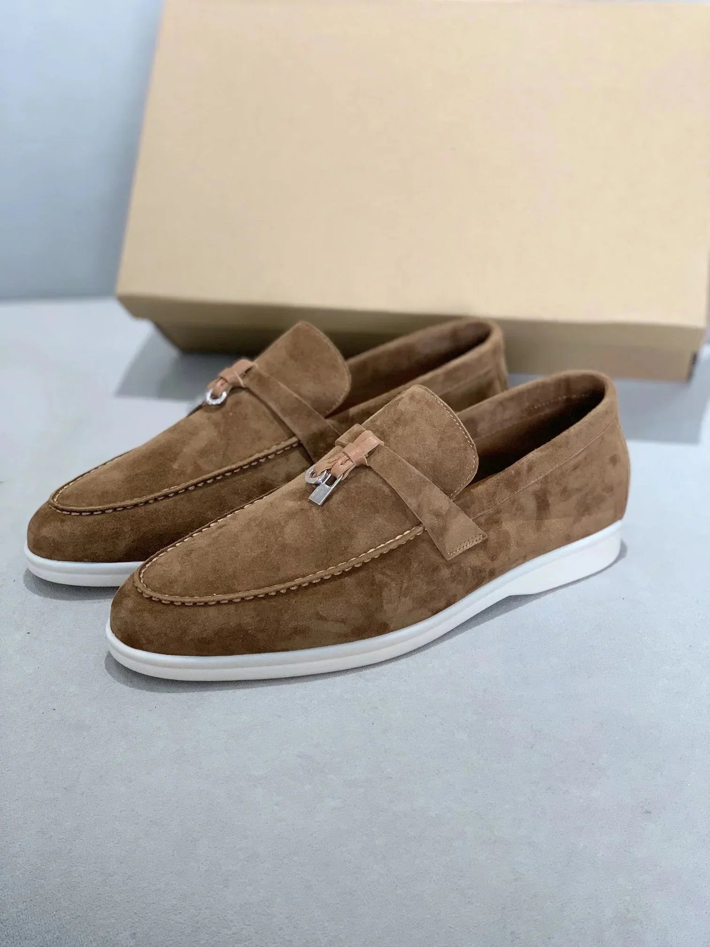Wildleder-Loafers | Leder | Slip-On | Herren-Anzugschuhe | Loafers-HauteBerlin