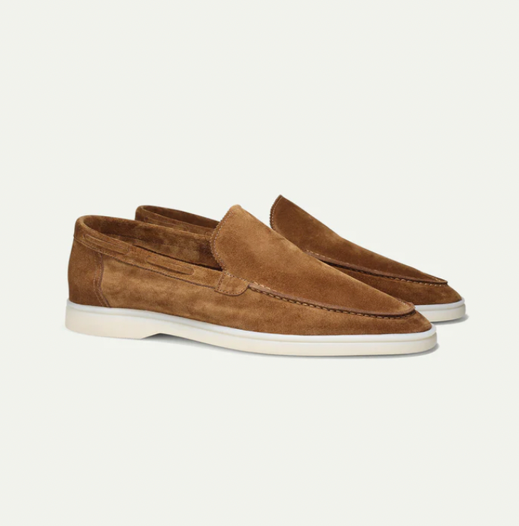 Wildleder-Slipper – zum Hineinschlüpfen – bequem – Lederslipper – Herrenschuhe-HauteBerlin