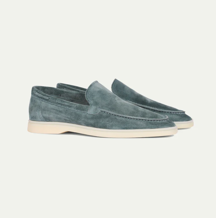 Wildleder-Slipper – zum Hineinschlüpfen – bequem – Lederslipper – Herrenschuhe-HauteBerlin
