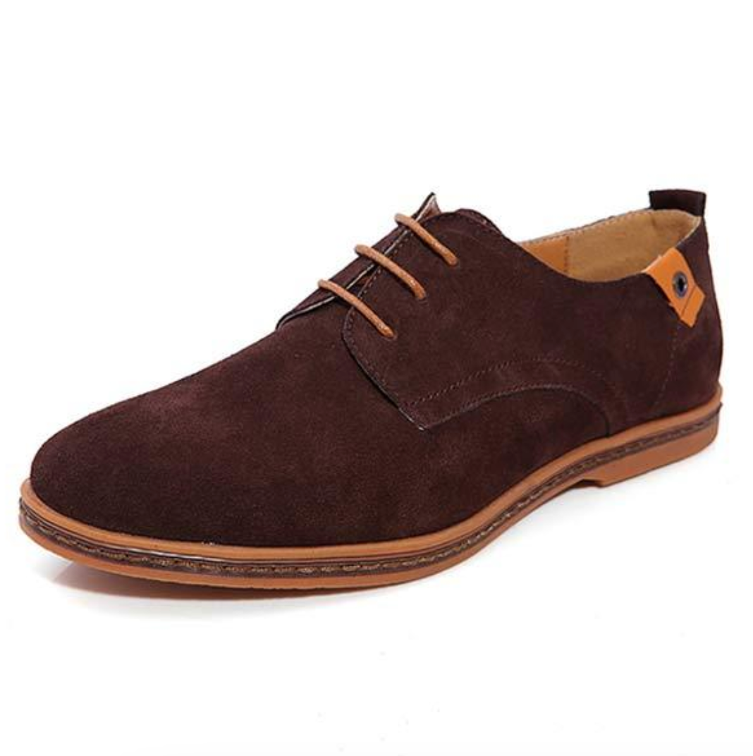 Wildlederschuhe - Stylische Herren Schnürschuhe zum Laufen aus Leder-HauteBerlin