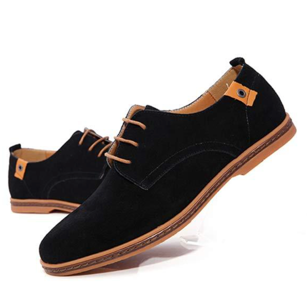 Wildlederschuhe - Stylische Herren Schnürschuhe zum Laufen aus Leder-HauteBerlin