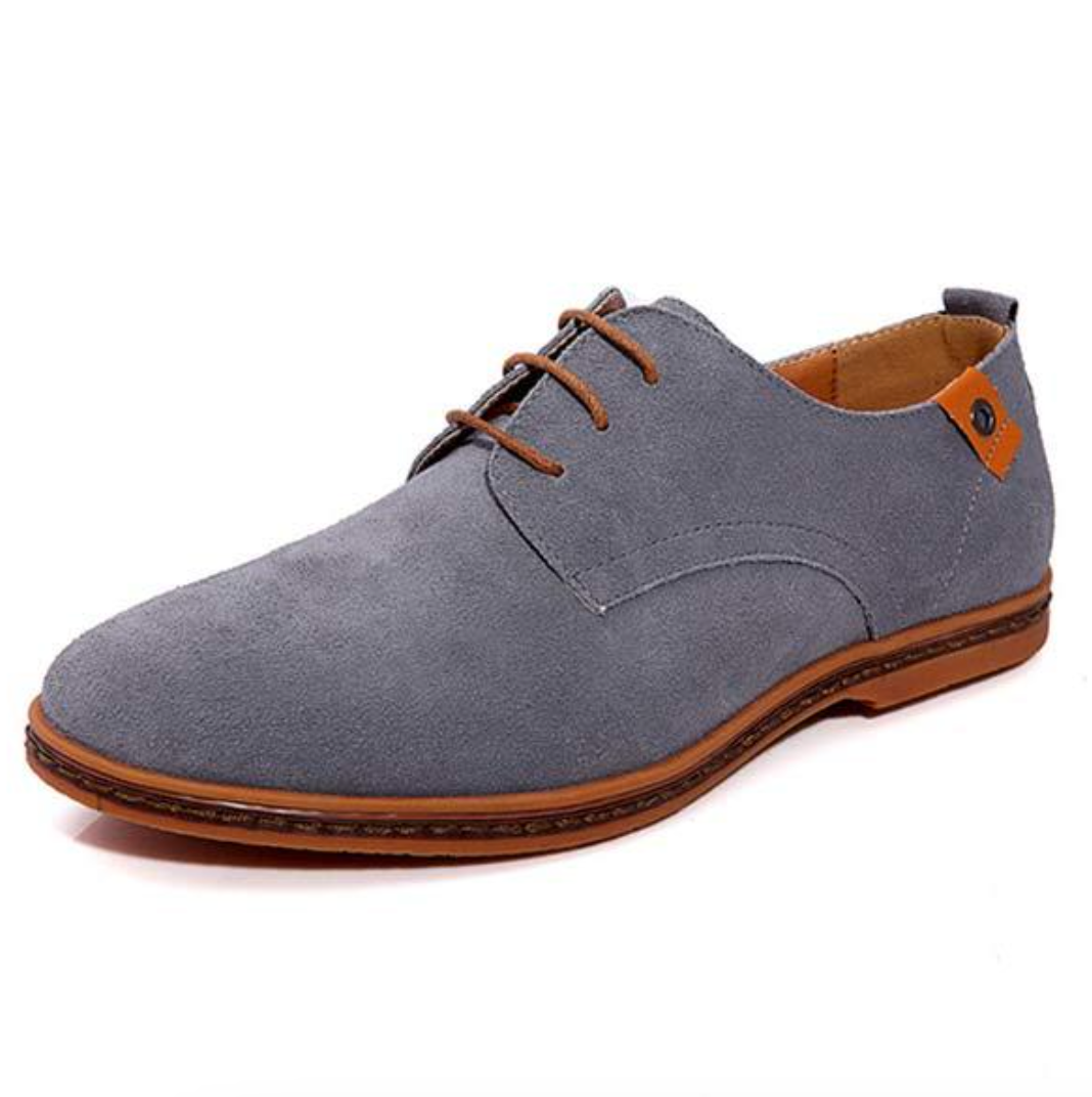 Wildlederschuhe - Stylische Herren Schnürschuhe zum Laufen aus Leder-HauteBerlin