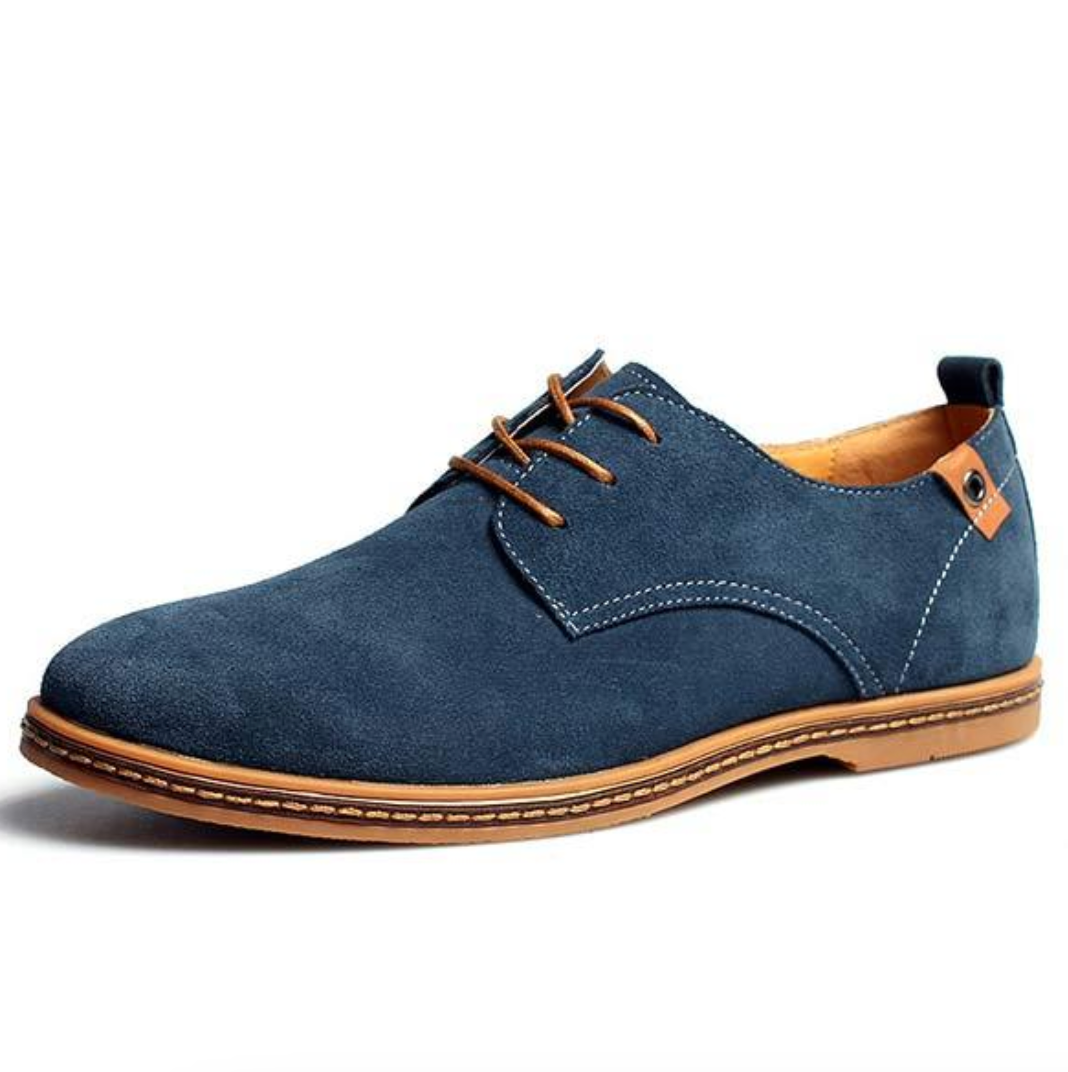 Wildlederschuhe - Stylische Herren Schnürschuhe zum Laufen aus Leder-HauteBerlin