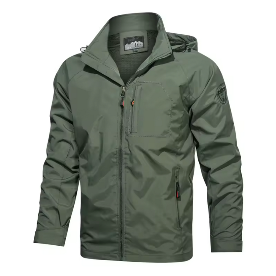 Windbreaker Jacke - Wasserdichte Outdoorjacke mit Kapuze für Männer-HauteBerlin