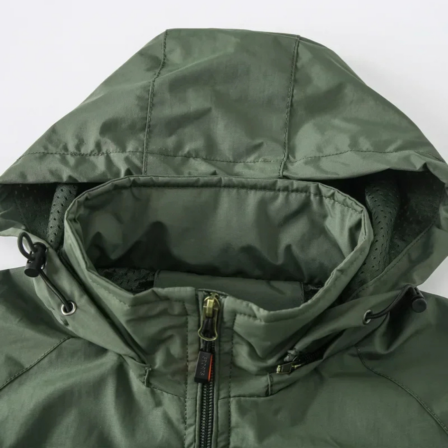 Windbreaker Jacke - Wasserdichte Outdoorjacke mit Kapuze für Männer-HauteBerlin