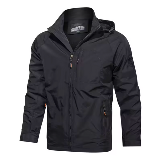 Windbreaker Jacke - Wasserdichte Outdoorjacke mit Kapuze für Männer-HauteBerlin
