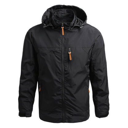 Windbreaker-Jacke – winddichte Outdoor-Softshelljacke mit Kapuze für Herren-HauteBerlin