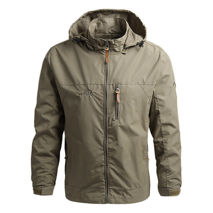 Windbreaker-Jacke – winddichte Outdoor-Softshelljacke mit Kapuze für Herren-HauteBerlin