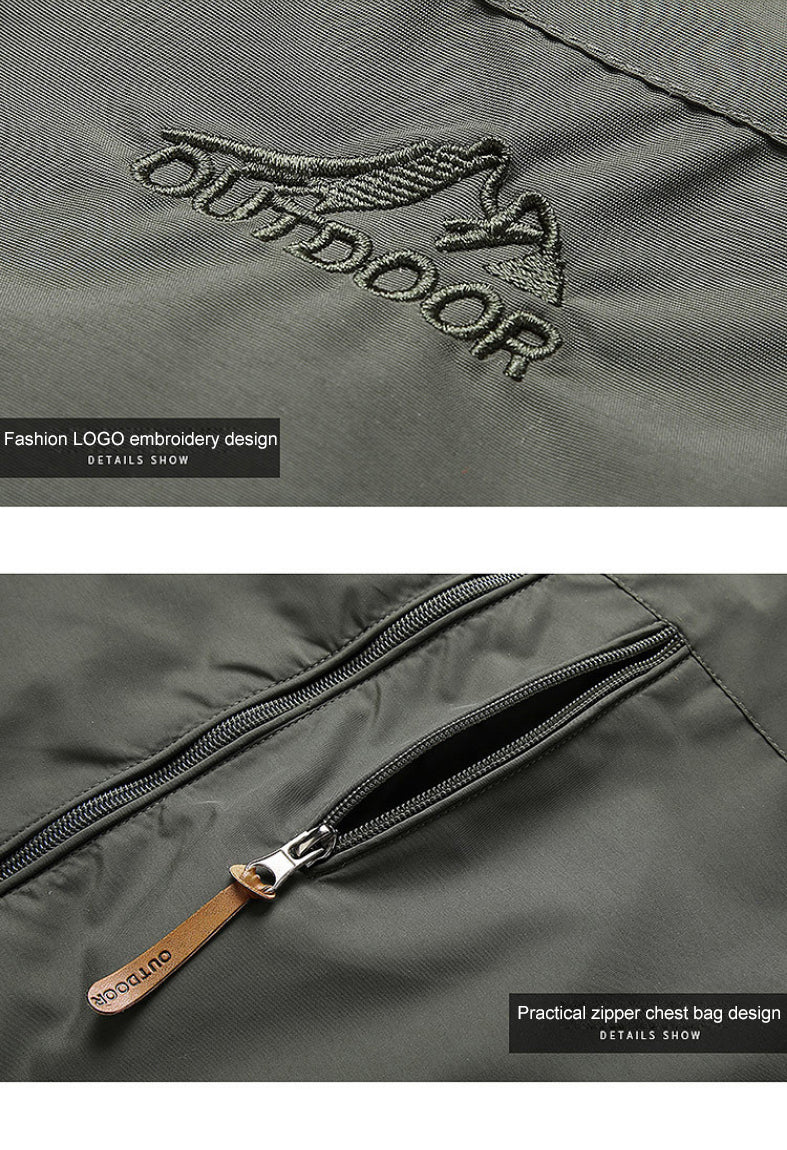 Windbreaker-Jacke – winddichte Outdoor-Softshelljacke mit Kapuze für Herren-HauteBerlin