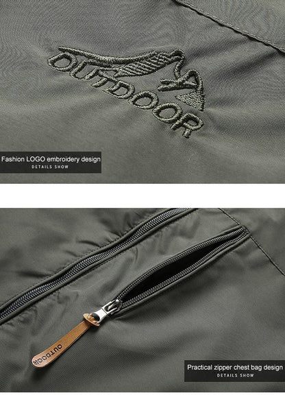 Windbreaker-Jacke – winddichte Outdoor-Softshelljacke mit Kapuze für Herren-HauteBerlin