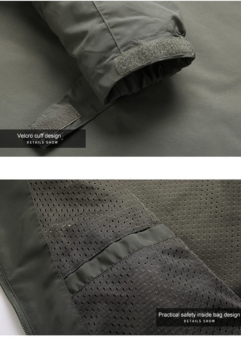 Windbreaker-Jacke – winddichte Outdoor-Softshelljacke mit Kapuze für Herren-HauteBerlin
