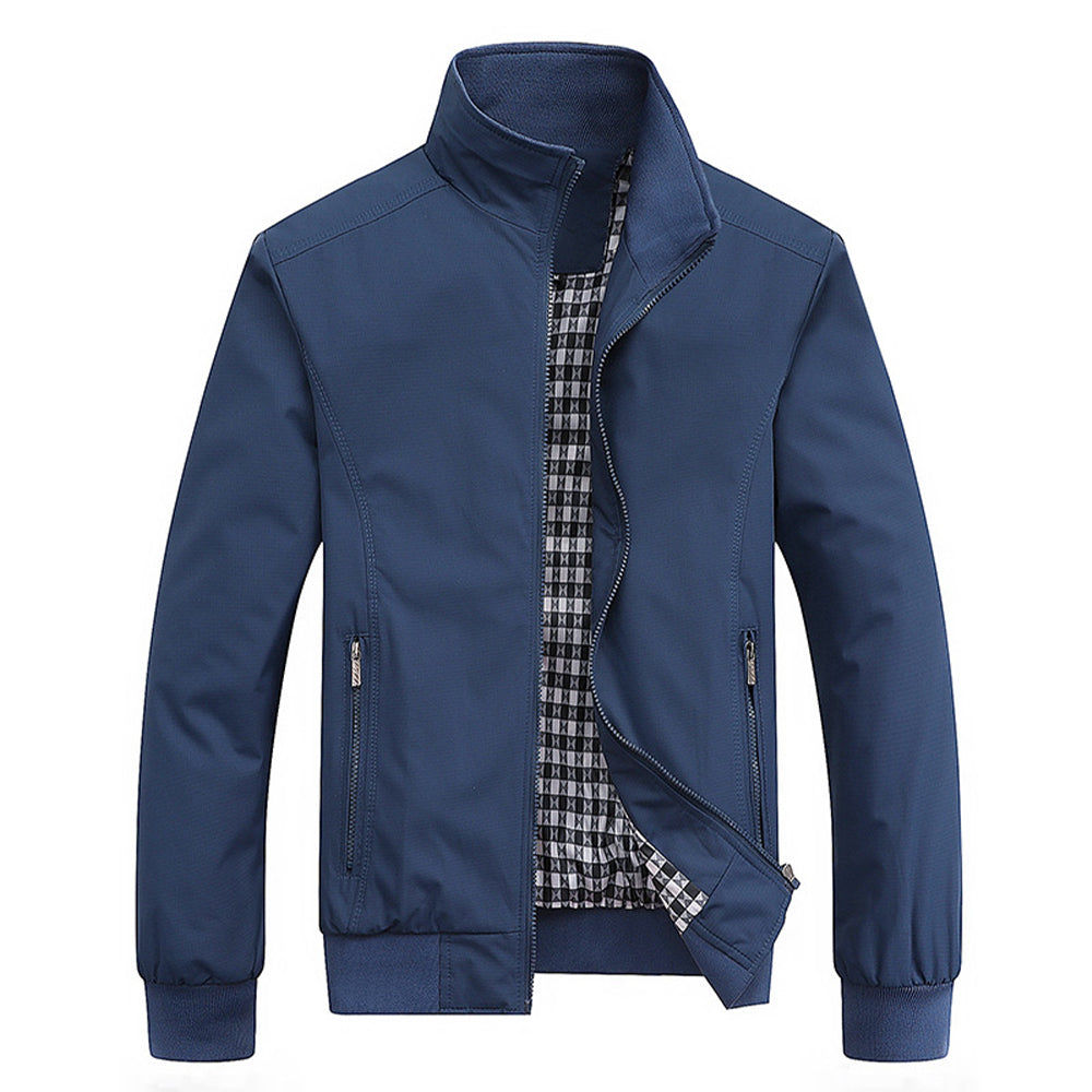 Winddichte Jacke | Reißverschluss | Wasserdicht | Harrington-Jacke | Herrenjacken-HauteBerlin