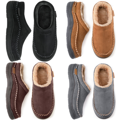 Winter Clogs | Warm | Fell gefüttert | Slipper | Herren Hausschuhe-HauteBerlin