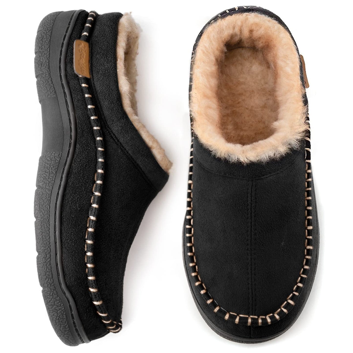 Winter Clogs | Warm | Fell gefüttert | Slipper | Herren Hausschuhe-HauteBerlin